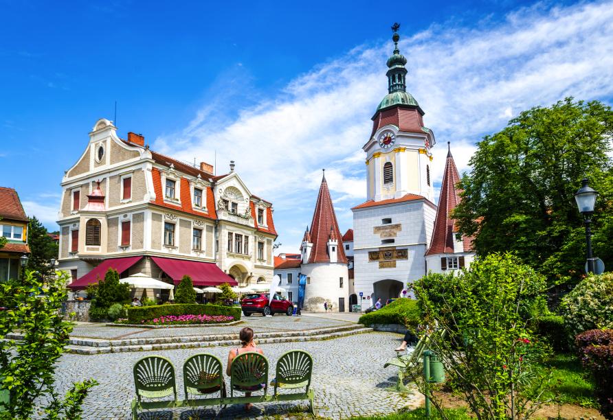 Schlendern Sie durch die Altstadt von Krems.