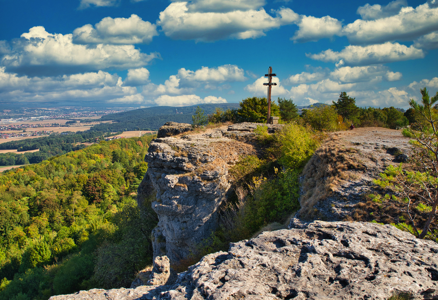 Ausblick auf dem Staffelberg in Oberfranken