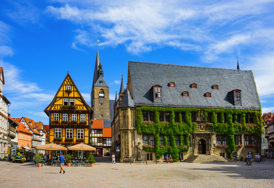 Wie wäre es mit einem Ausflug nach Quedlinburg mit seiner malerischen Altstadt?