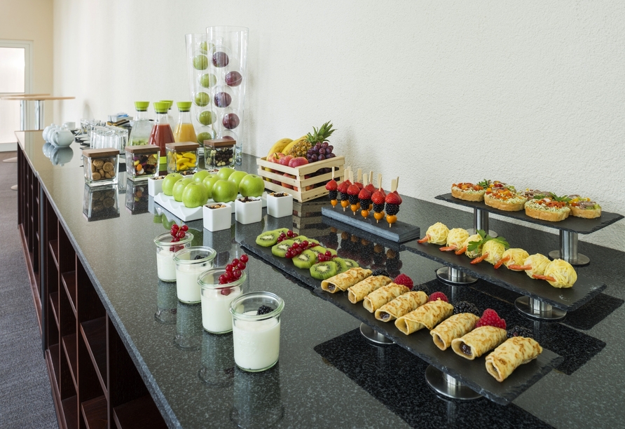 Das Buffet versorgt Sie mit allem, was Ihr Herz begehrt.