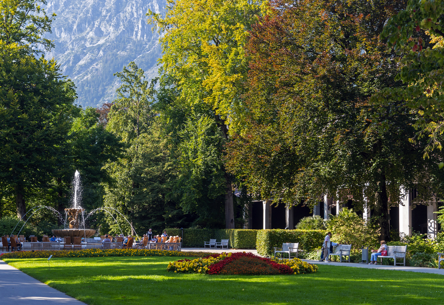 Prachtvolles Gradierhaus im Königlichen Kurgarten Bad Reichenhall