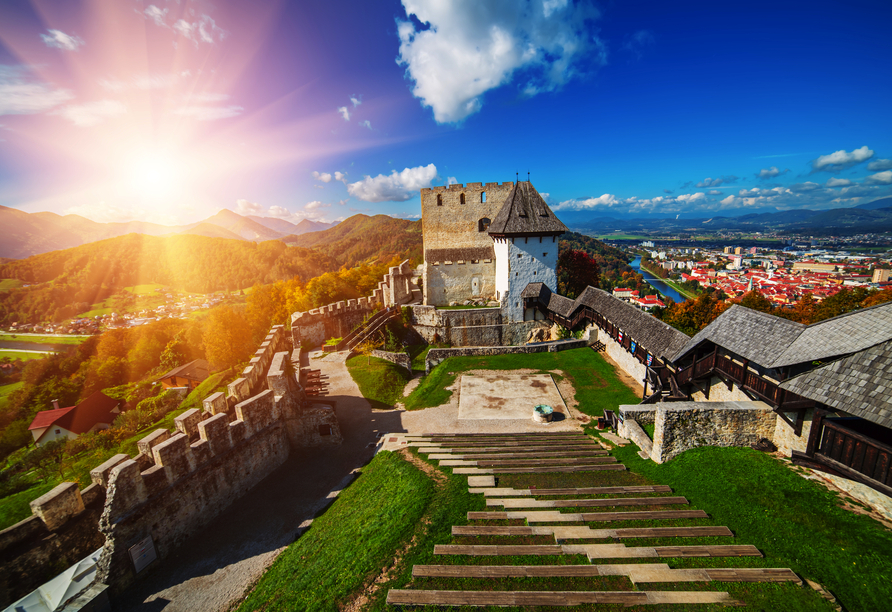 Die alte Burg von Celje ist die bekannteste und größte Burgruine in Slowenien.