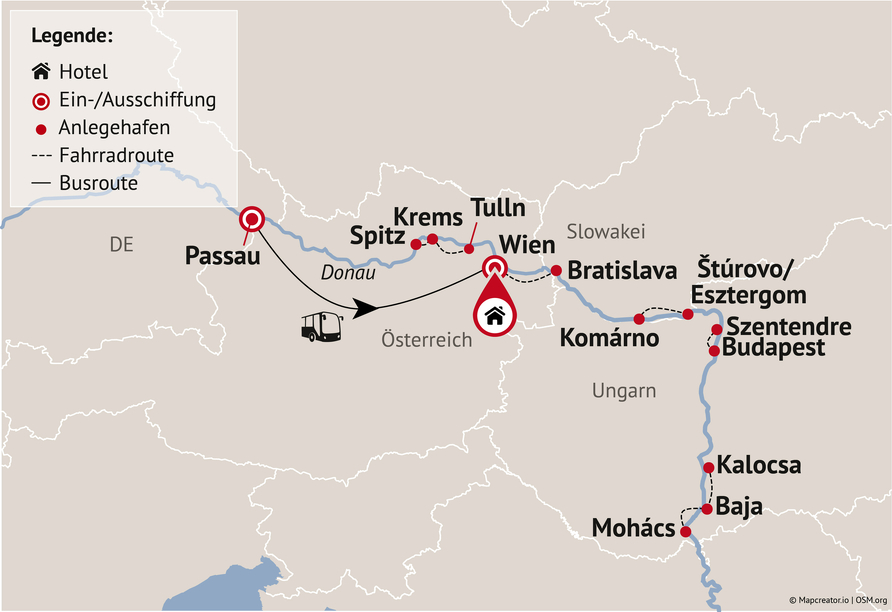 Ihre Reiseroute