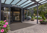 Der Eingang zum Hotel Anker