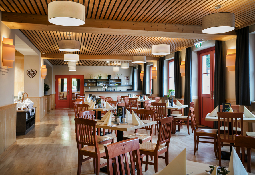 Lassen Sie sich im Restaurant des Hotels kulinarisch verwöhnen.