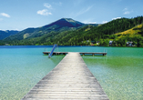 Genießen Sie an heißen Sommertagen ein erfrischendes Bad im kristallklaren Erlaufsee.