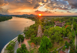 Die Thien Mu Pagode in Hue beeindruckt als spirituelles Wahrzeichen und bietet einen unvergesslichen Blick auf den Parfümfluss.
