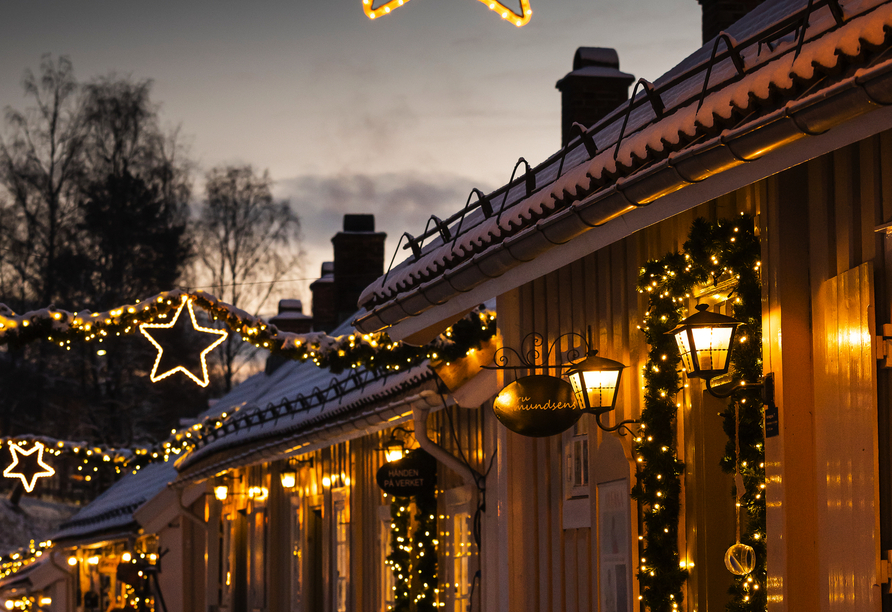 Die festliche Beleuchtung sorgt für die perfekte Weihnachtsstimmung.