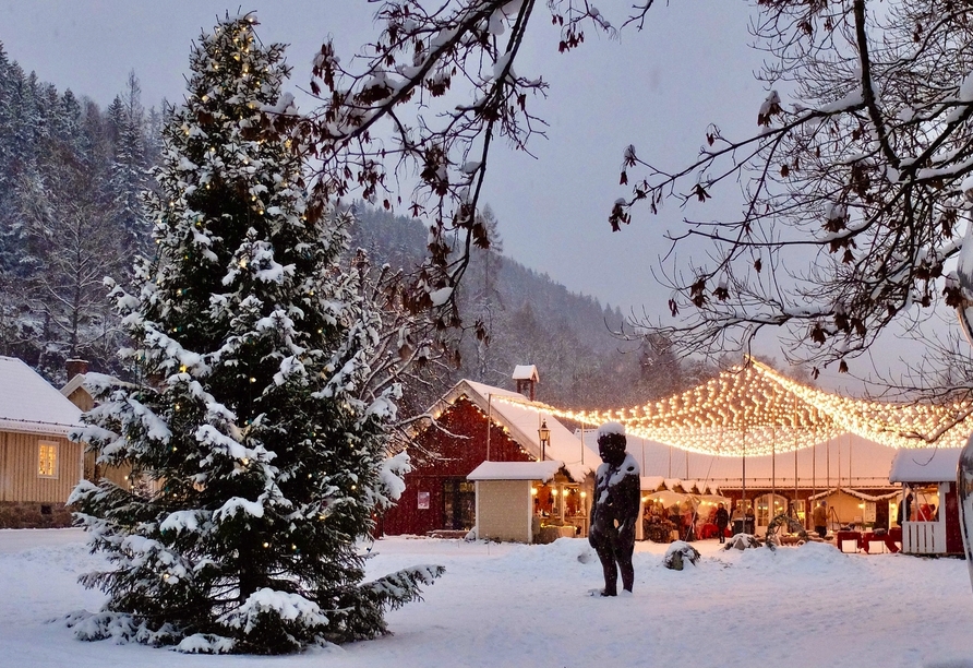 Ein Weihnachtsbaum darf selbstverständlich auch in Norwegen nicht fehlen.