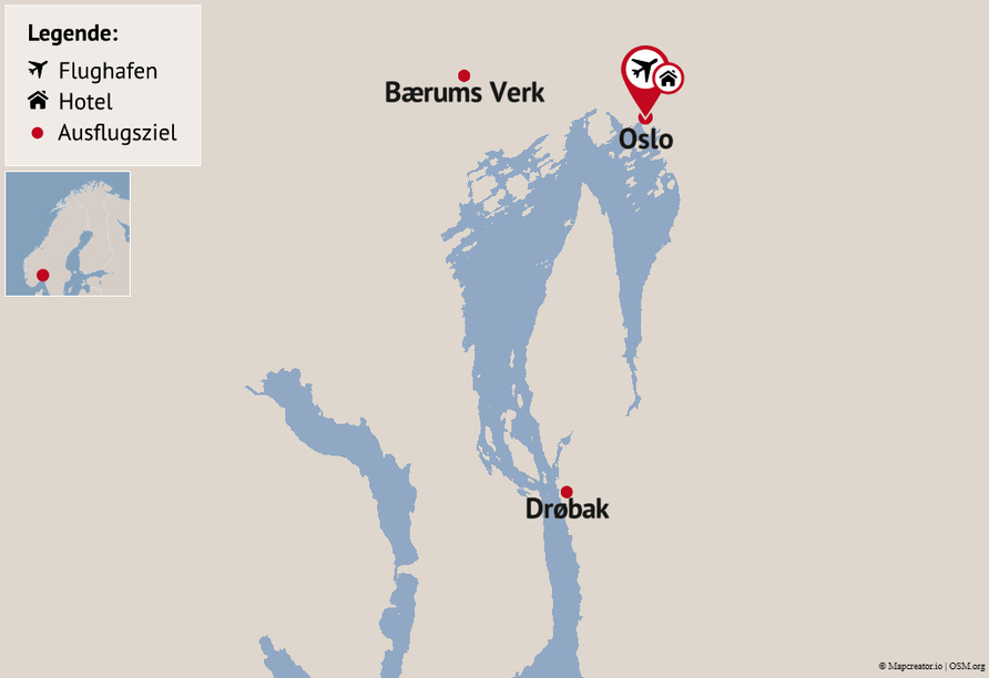 Reisezielkarte