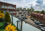 Das Hotel bietet eine Dachterrasse mit Weitblick.