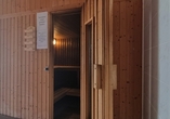 Lassen Sie in der Sauna die Seele baumeln.
