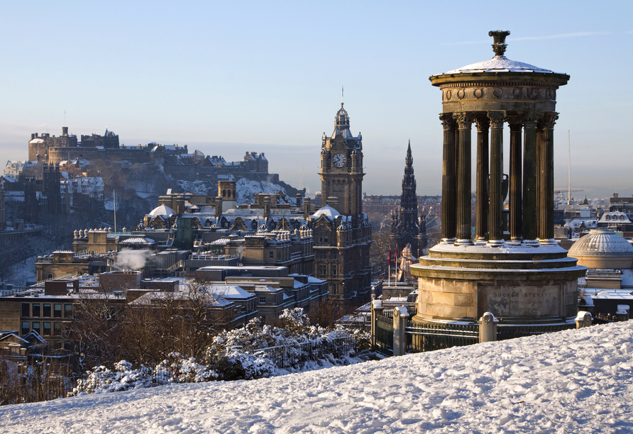 Calton Hill und viele weitere Aussichtspunkte bieten traumhafte Fotomotive.