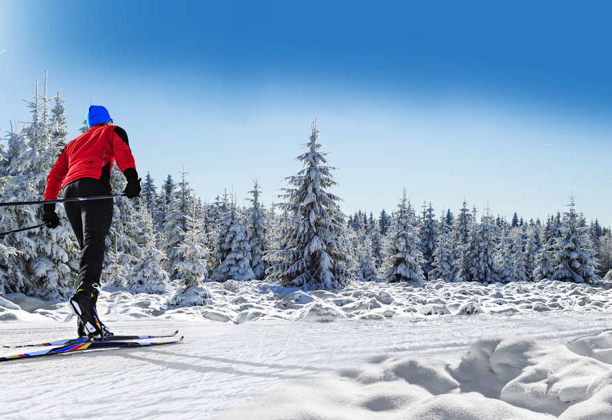 Im Bayerischen Wald kommen Wintersportliebhaber voll auf Ihre Kosten.