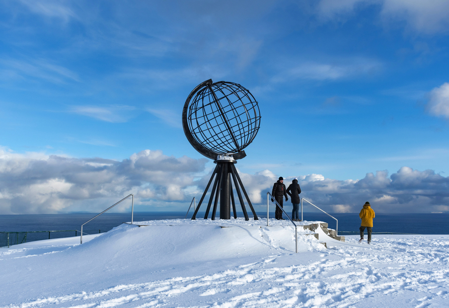 Das Nordkap ist besonders im Winter wunderschön.