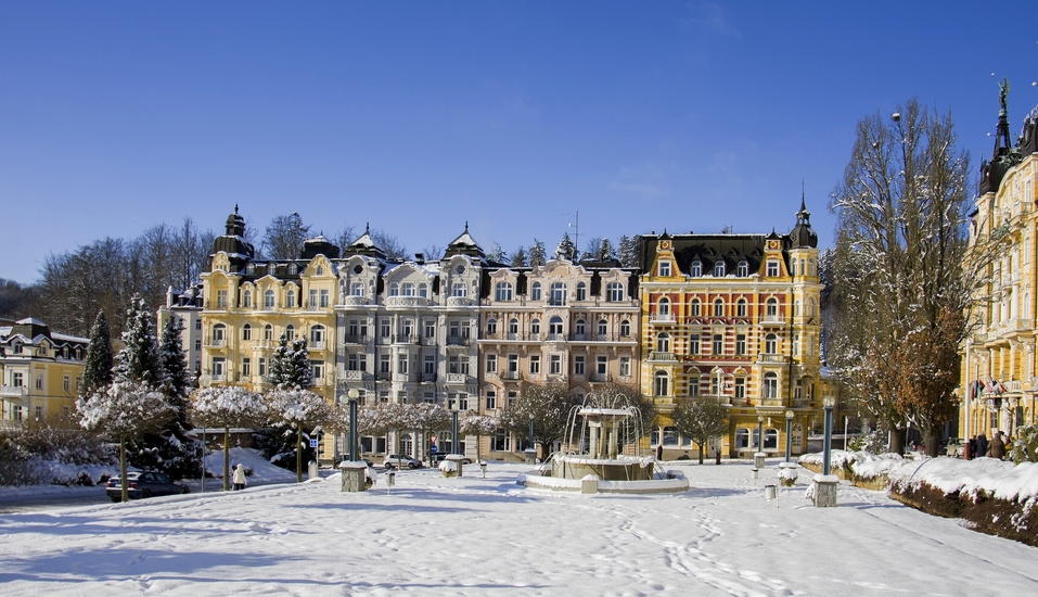 Marienbad erstrahlt im Winter in völlig neuem Glanz.