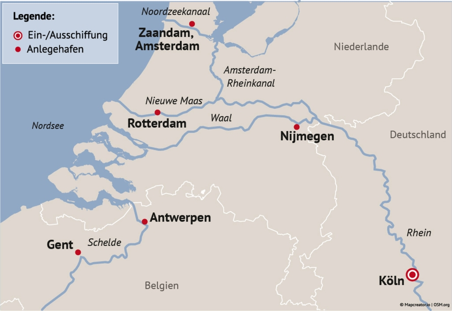 Ihre Reiseroute
