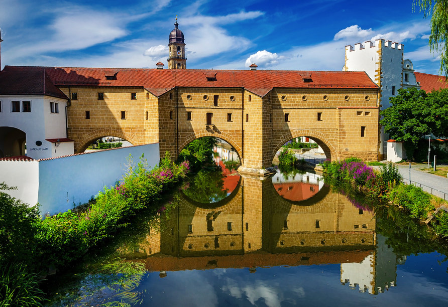 Besichtigen Sie die Stadtbrille von Amberg in der Oberpfalz.