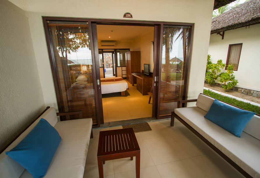 Beispiel eines Bungalows mit Meerblick zur Doppelbelegung