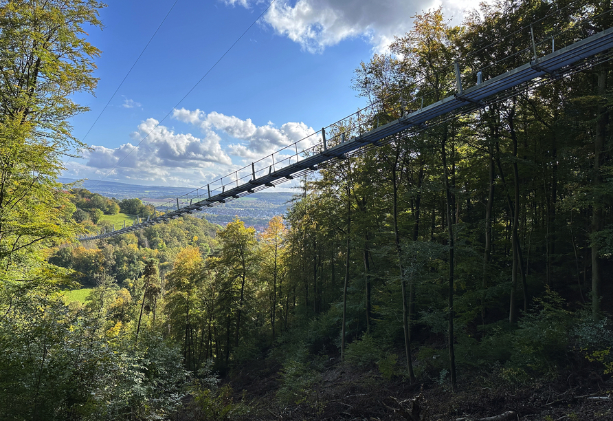 Der Highwalk Rotenburg ist mit 617 Metern Länge die zweitlängste Hängebrücke des Landes – ein echtes Highlight!