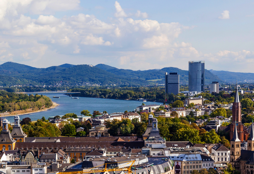 Blick über Bonn – die ehemalige Hauptstadt der Bundesrepublik Deutschland.