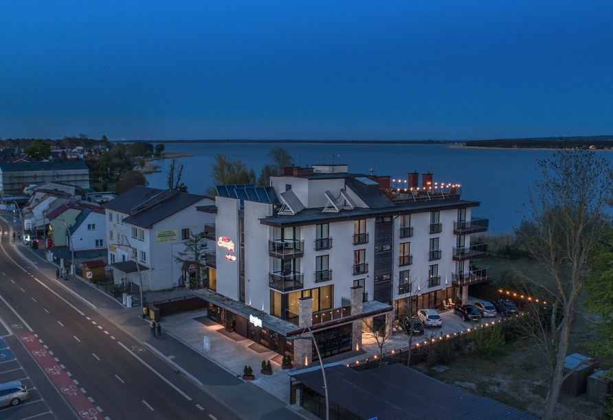 Außenansicht des Hotels Emocja