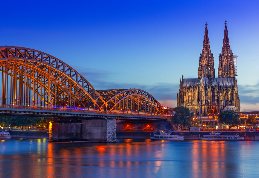 In Köln beginnt und endet Ihre Kreuzfahrt.