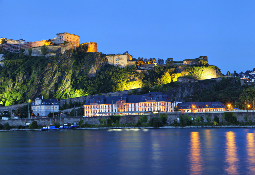 Ein weiteres Highlight ist die Festung Ehrenbreitstein in Koblenz.