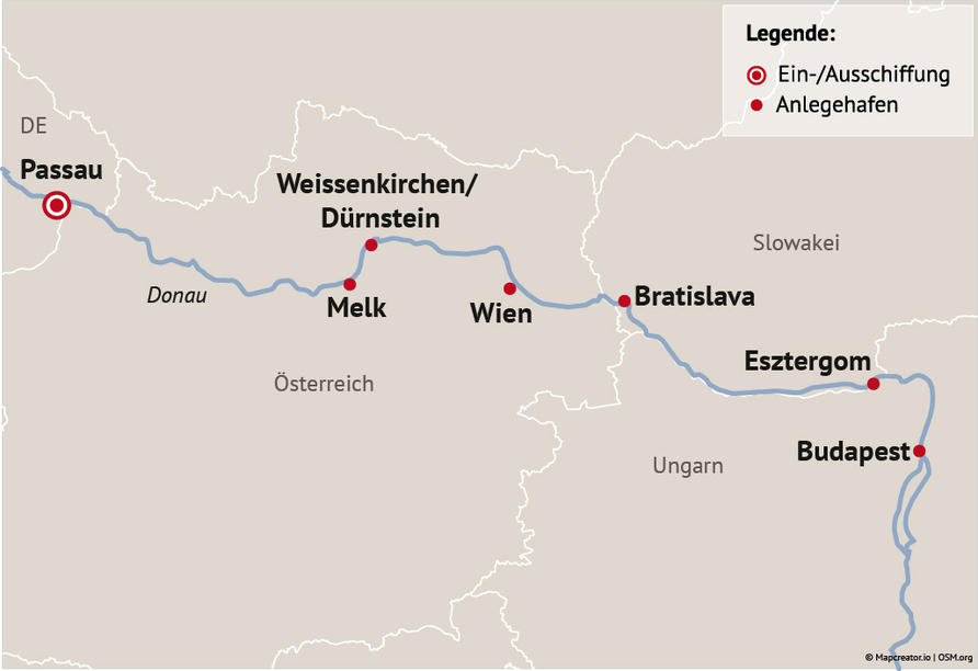 Ihre Reiseroute