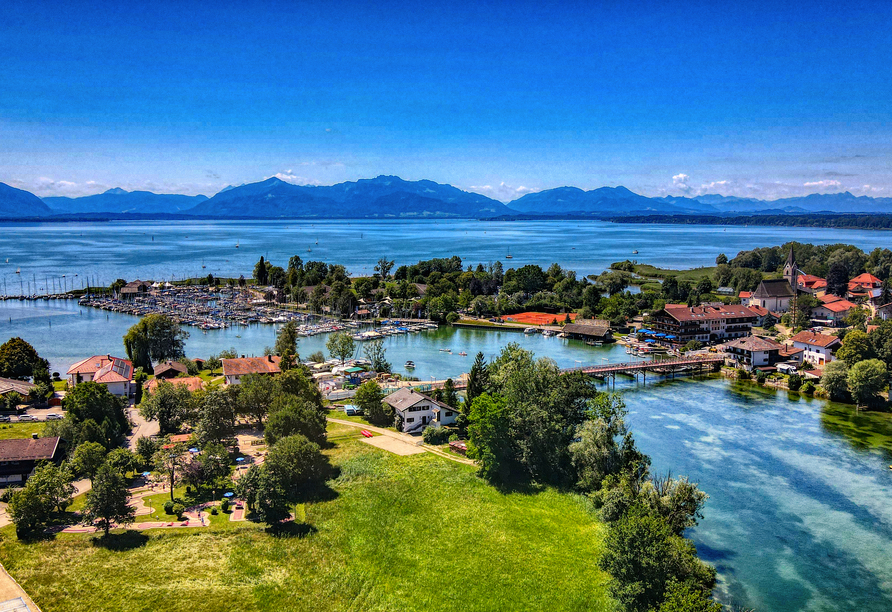 Auch Seebruck am Chiemsee hat viele Se(h)enswürdigkeiten zu bieten.