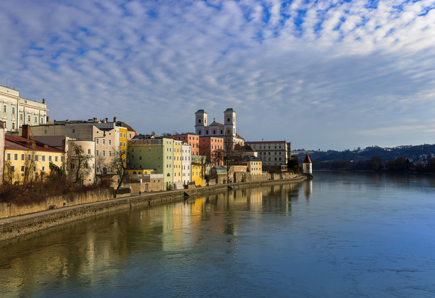 In der Drei-Flüsse-Stadt Passau beginnt und endet Ihre festliche Flusskreuzfahrt.