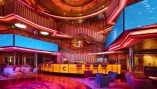 Elegante Haupthalle an Bord der Costa Pacifica.