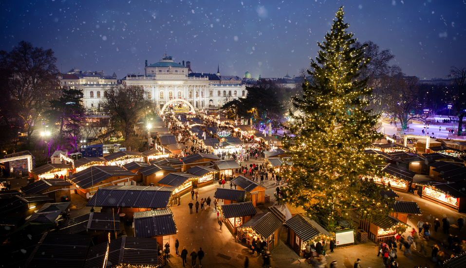 Als einer der ältesten Weihnachtsmärkte ist der traditionelle Christkindlmarkt in Wien weltweit bekannt.