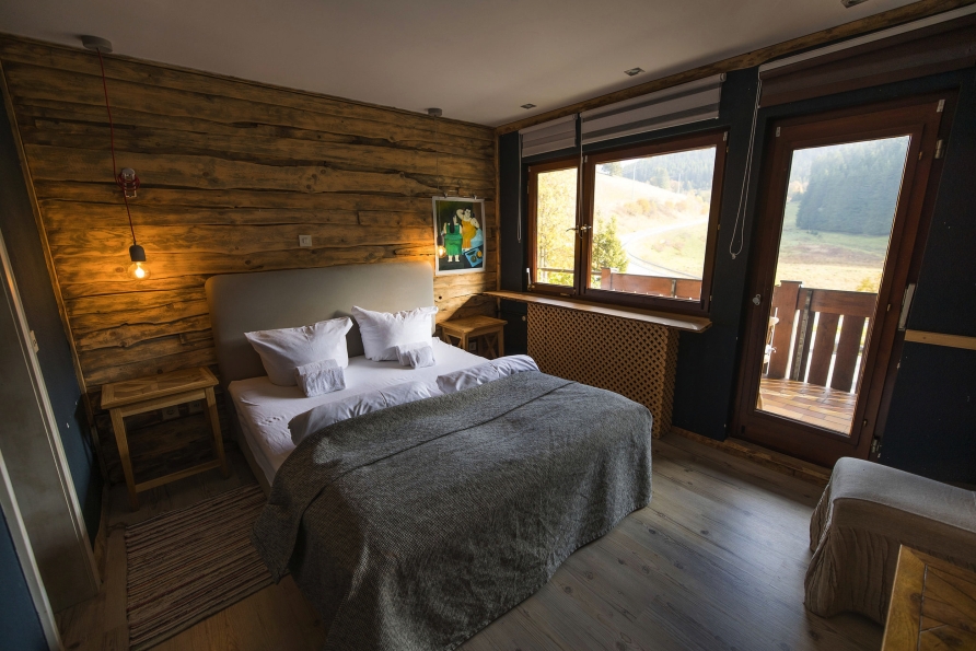 Beispiel eines Doppelzimmers im Hotel Kräuter Chalet