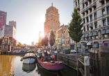 Flanieren Sie entspannt durch Rotterdam.