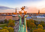 Panorama-Luftaufnahme der Altstadt von Riga