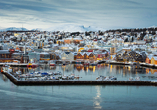 In Tromsø ist die Wahrscheinlichkeit, Polarlichter zu sehen, ziemlich hoch.