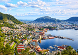 Stadtansicht von Bergen in Norwegen