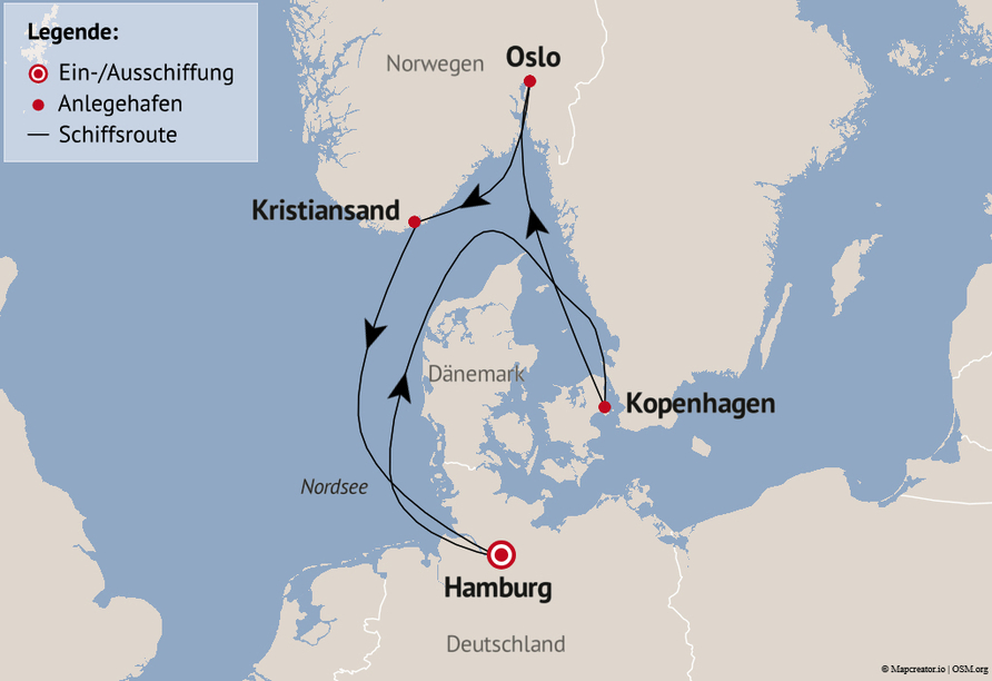 Ihre Reiseroute