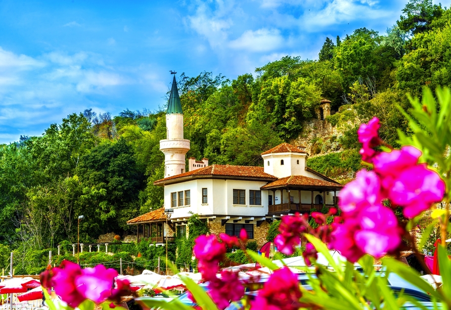 Das wunderschöne Schloss Balchik und den Botanischen Garten können Sie im Rahmen des zubuchbaren Ausflugspakets kennenlernen.