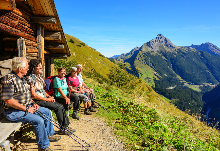 Die Umgebung eignet sich wunderbar für lange Wanderungen.