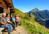 Die Umgebung eignet sich wunderbar für lange Wanderungen.