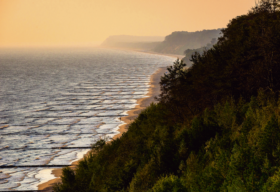 Der rund 60 m hohe Streckelsberg ist die höchste Erhebung an der Küste der Insel Usedom.