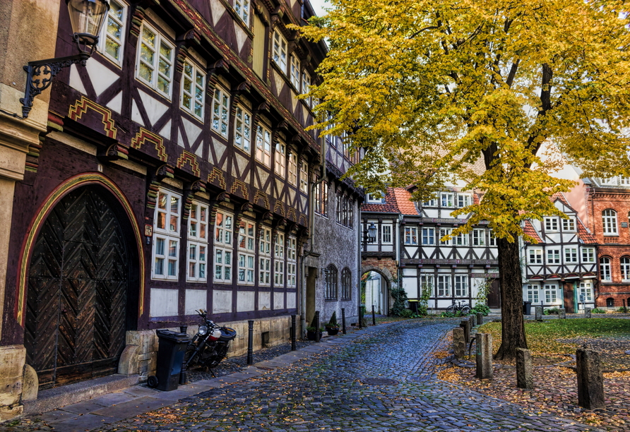 Das historische Magni-Viertel mit seinen faszinierenden Fachwerkhäusern zählt zu den ältesten Teilen der Stadt Braunschweig.