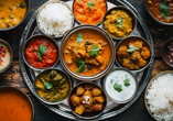 Lassen Sie den Geschmack Indiens auf der Zunge zergehen.
