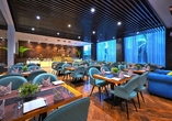 Im Restaurant des Beispielhotels Golden Tulip Gurugram in Delhi erhalten Sie alles, was Ihr Herz begehrt.