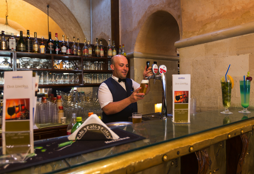 Erfrischende Getränke erwarten Sie in den vier Hotelbars.
