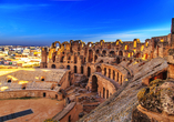 Das römische Amphitheater in El Jem ist eine der meistbesuchten Sehenswürdigkeiten Tunesiens.
