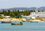 Blick auf den Urlaubsort Hammamet