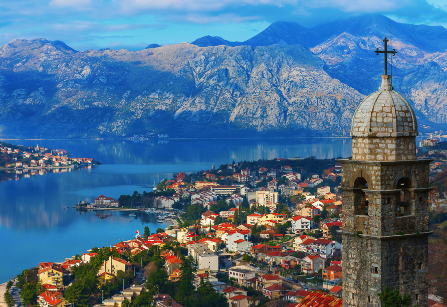 Den unvergleichlich schönen Blick auf Kotor werden Sie für immer in guter Erinnerung behalten.